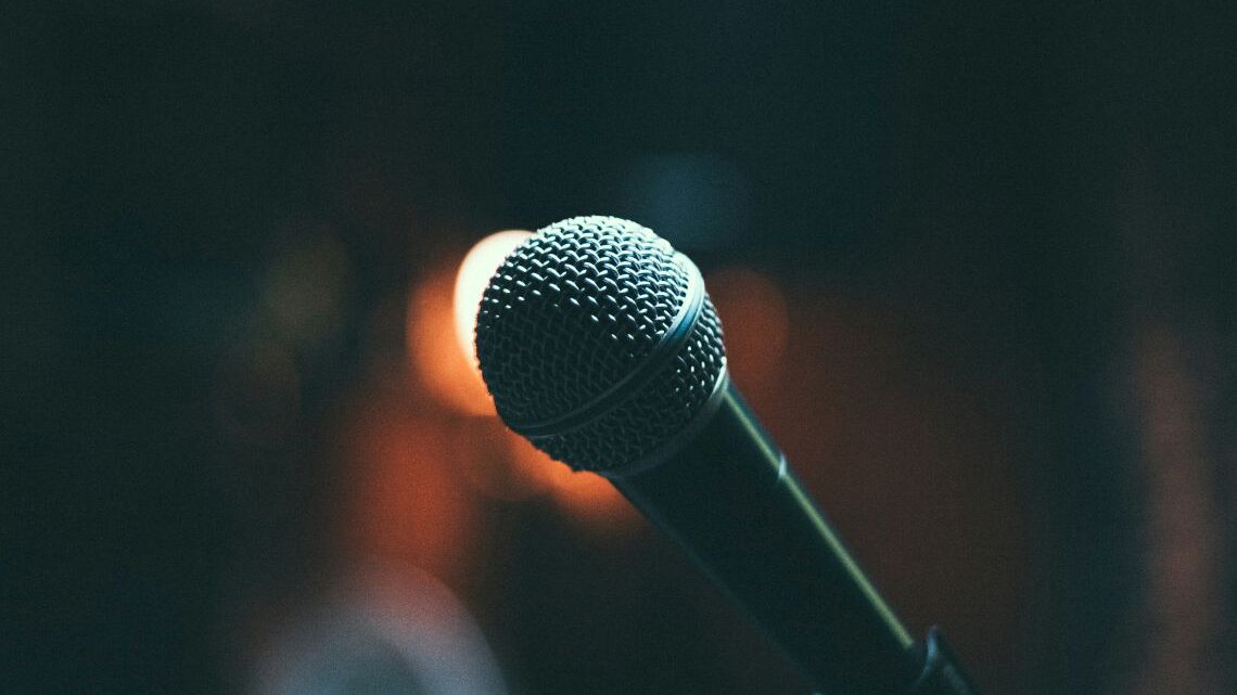 Close up of microphone for brand reputation management